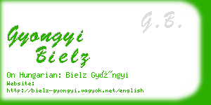 gyongyi bielz business card